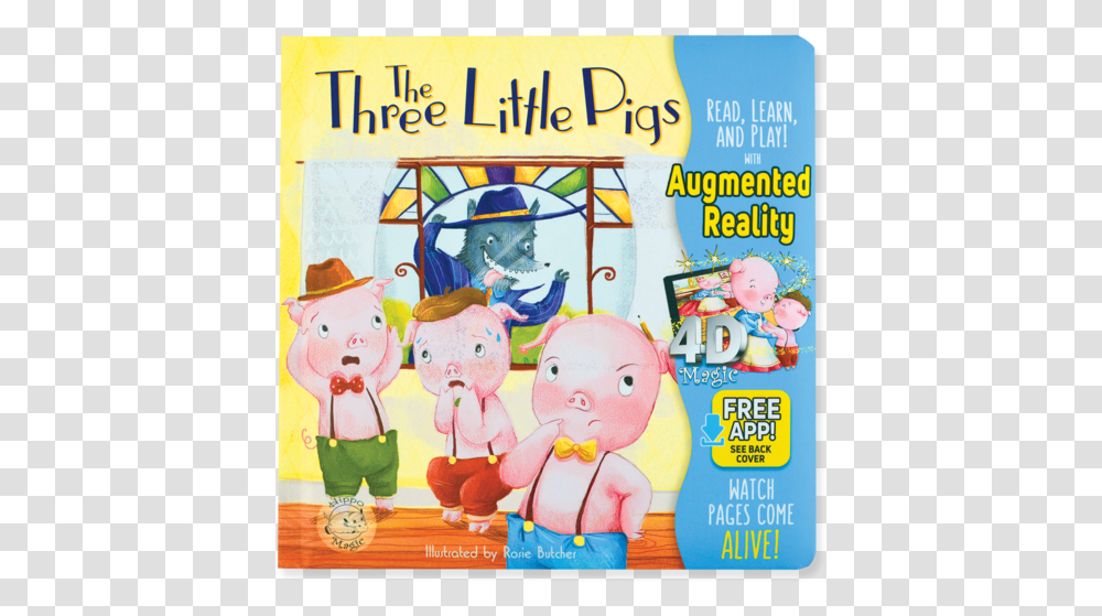 Hippo Magic Three Little Pigs, Advertisement, Poster, Person Transparent Png