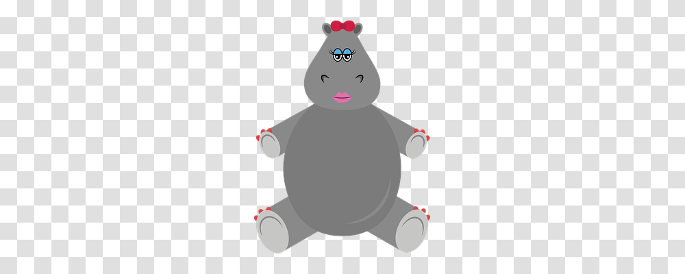 Hippopotamus Person, Snowman, Outdoors, Nature Transparent Png