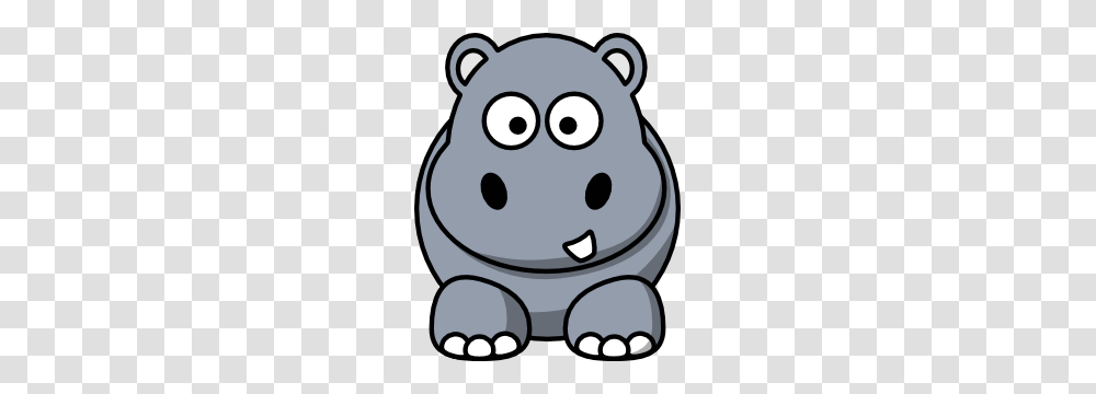Hippopotamus Clipart Fat Hippo, Giant Panda, Bear, Wildlife, Mammal Transparent Png