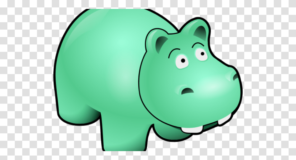 Hippopotamus Clipart Hippo Pot A Mess, Piggy Bank, Mammal, Animal, Toy Transparent Png