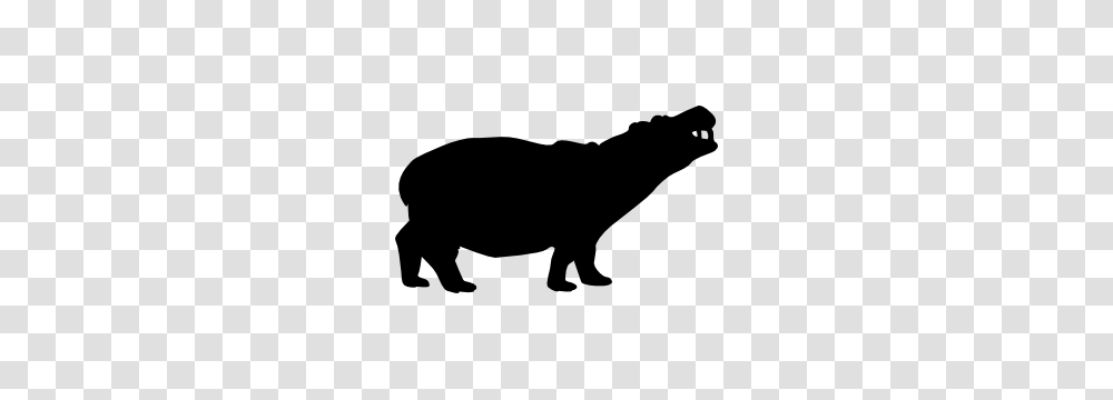 Hippopotamus Stickers Decals High Quality Low Prices, Silhouette, Mammal, Animal, Wildlife Transparent Png
