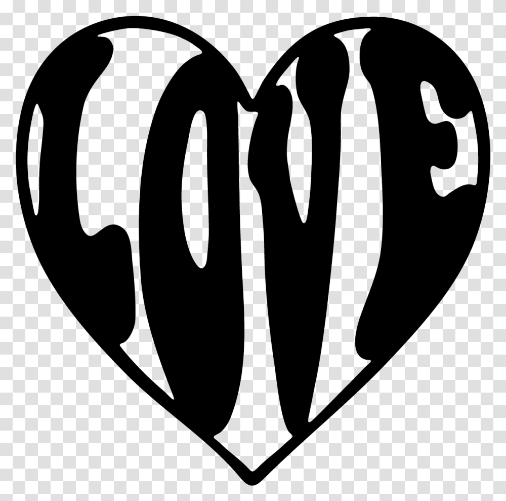 Hippy Love Heart Heart With Love Written Inside, Hot Air Balloon, Aircraft, Vehicle, Transportation Transparent Png
