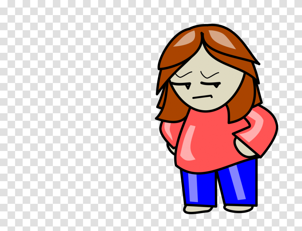 Hips And Sad Or Angry Face Cartoon Sad Person Background, Label, Text, Female, Girl Transparent Png