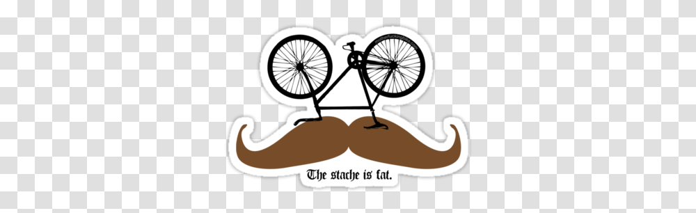 Hipster Bike Mustache Movember Cycling, Bicycle, Vehicle, Transportation, Bmx Transparent Png