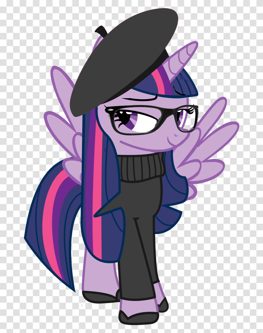 Hipster Glasses My Little Pony French Ponies, Face Transparent Png