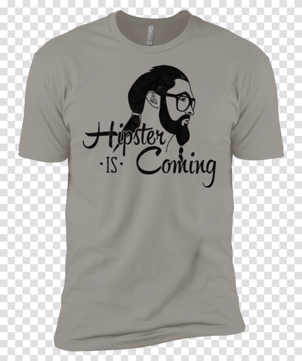 Hipster Is Coming Men's Premium T Shirt T Shirt, Apparel, T-Shirt, Sleeve Transparent Png