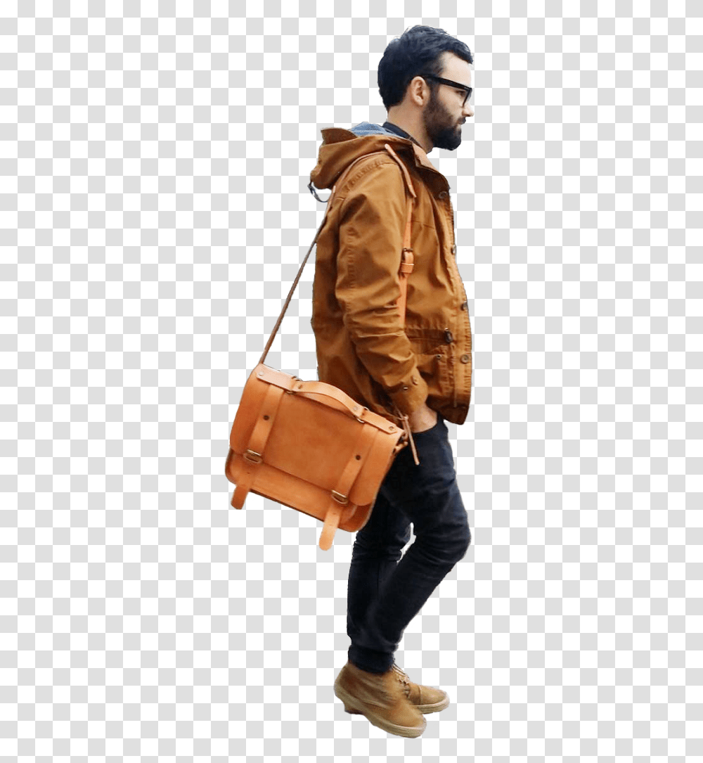 Hipster People Walking, Person, Human, Bag, Briefcase Transparent Png