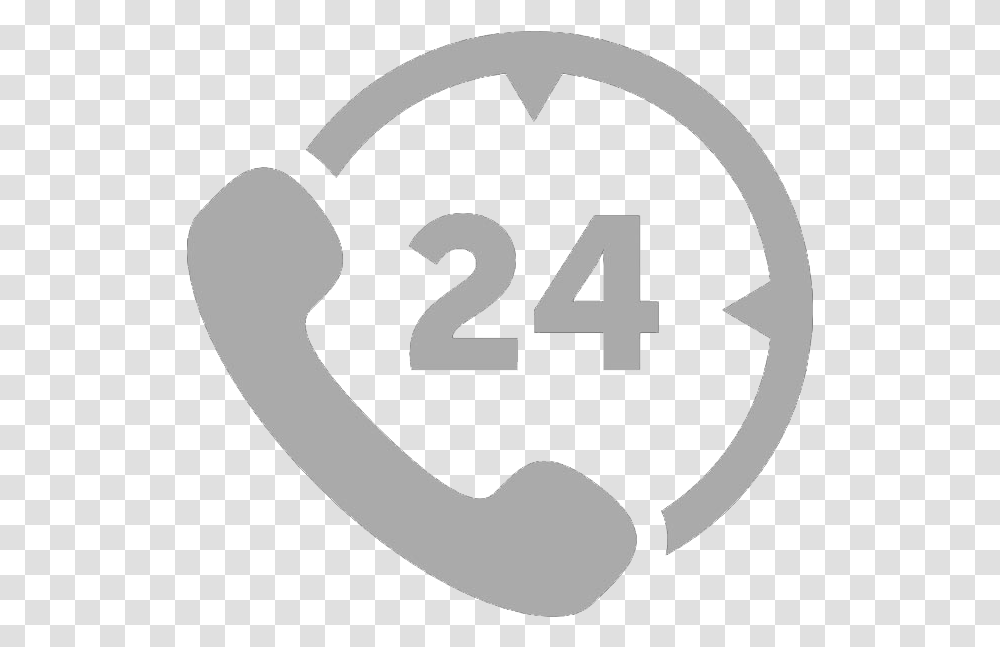 Hire Icon Call 24 Hours Logo, Number, Stencil Transparent Png