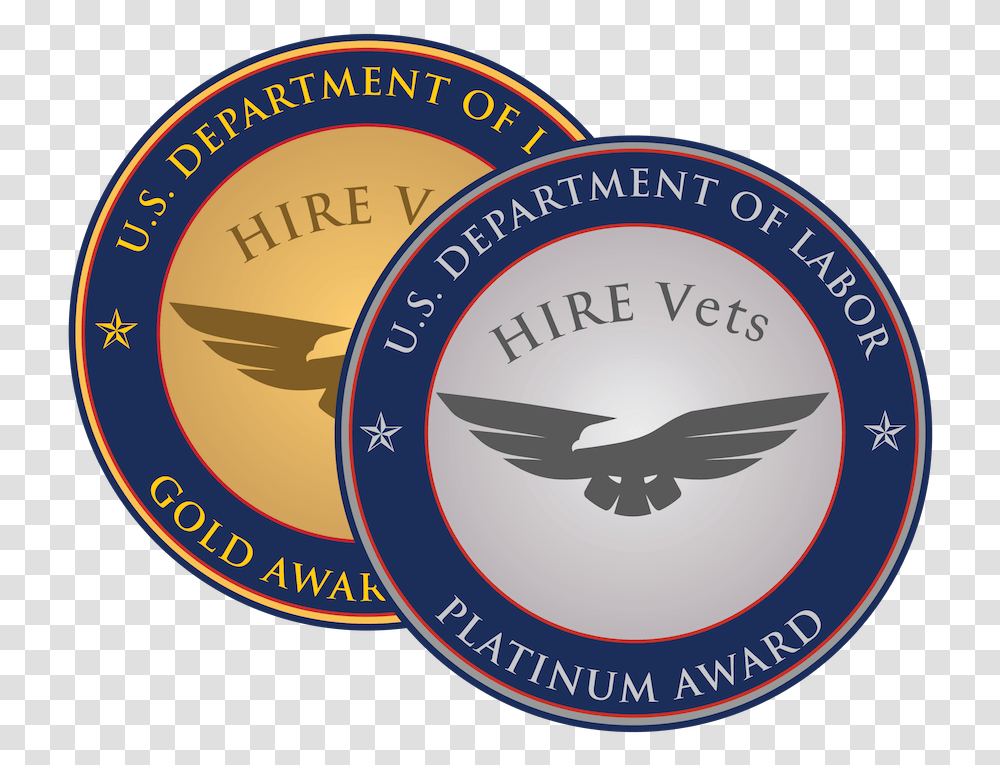 Hire Vets Medallion Program, Logo, Trademark, Badge Transparent Png