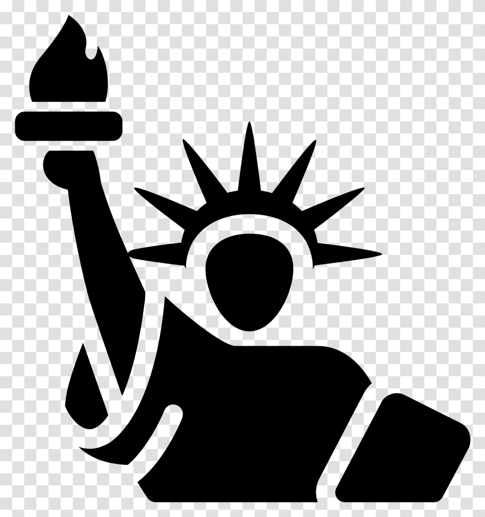 Hispanic Clipart Statue Of Liberty Icon, Gray, World Of Warcraft Transparent Png