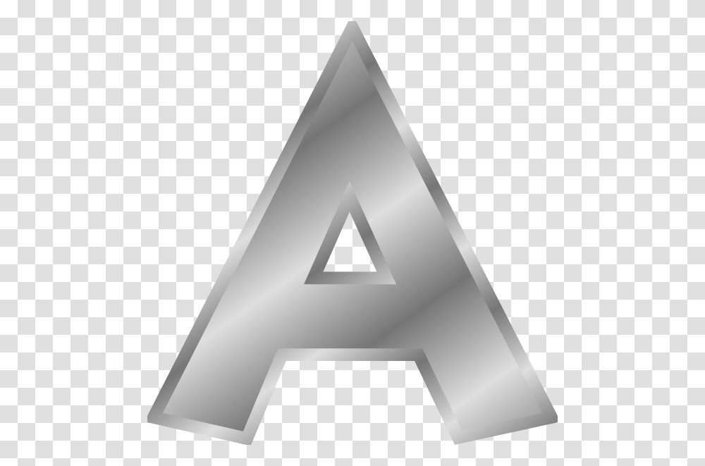 Historic Letter Clip Art Letter A In Silver, Lamp, Triangle Transparent Png