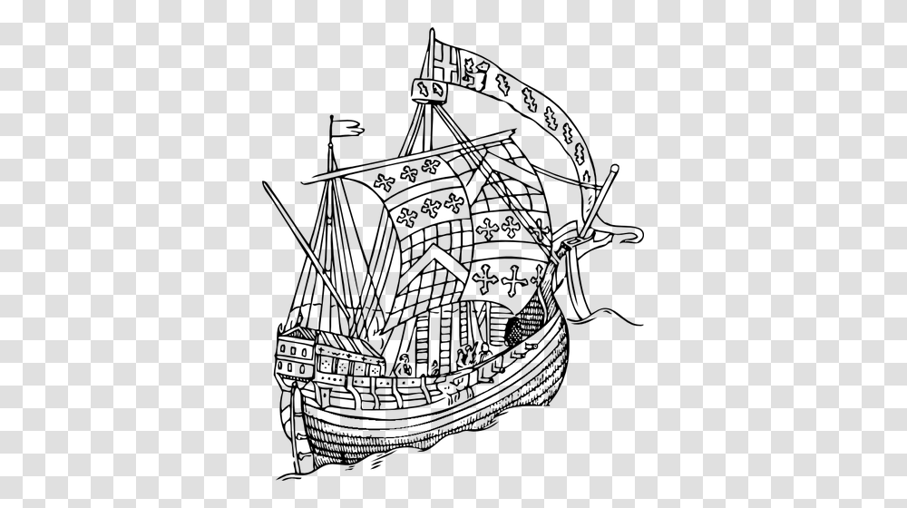 Historic Ship From M Age Of Exploration, Gray, World Of Warcraft Transparent Png