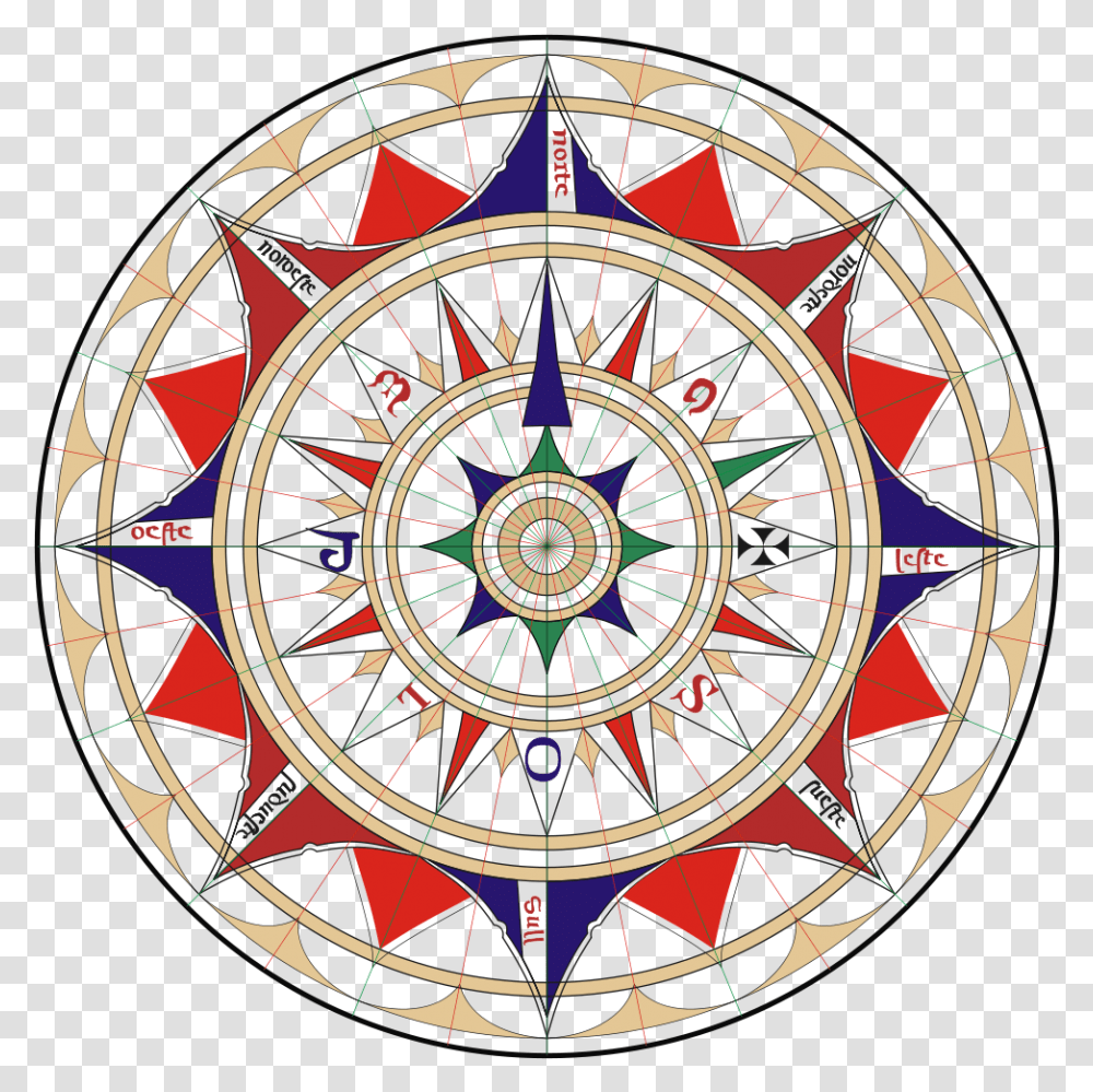 Historical Wind Rose, Clock Tower, Architecture, Building, Compass Transparent Png
