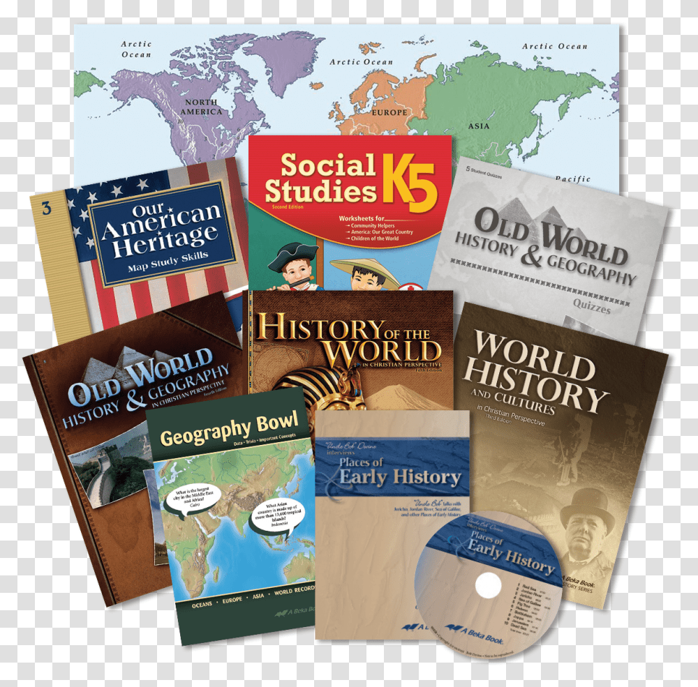 History Book World Map, Poster, Advertisement, Flyer, Paper Transparent Png