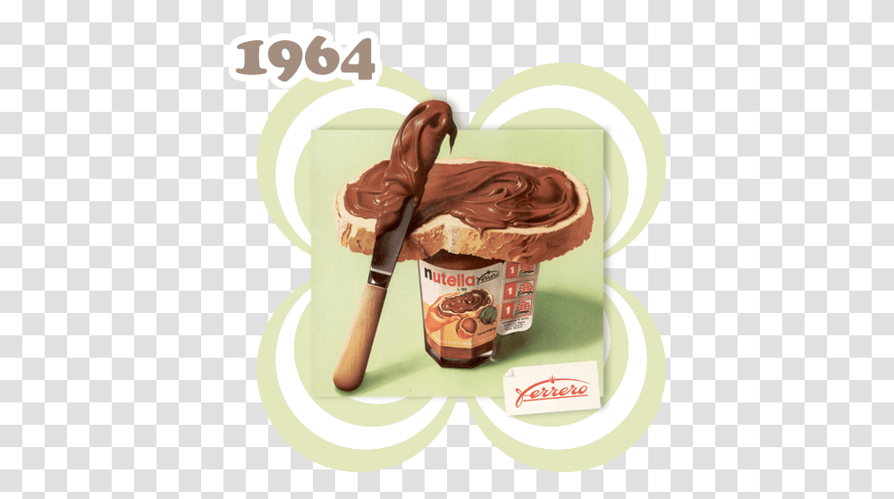 History Nutella 1964 Nutella, Cream, Dessert, Food, Creme Transparent Png