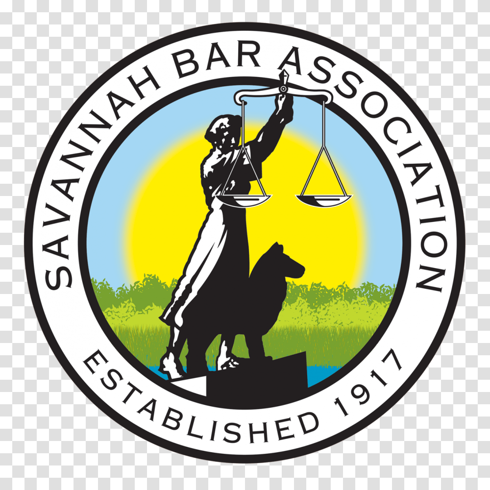 History Of Savannah Bar Association, Logo, Person, Label Transparent Png
