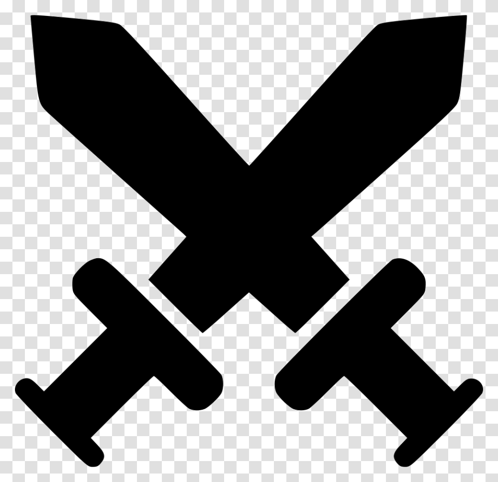 History Swords Crossed Swords Crossed Icon, Axe, Tool, Stencil Transparent Png