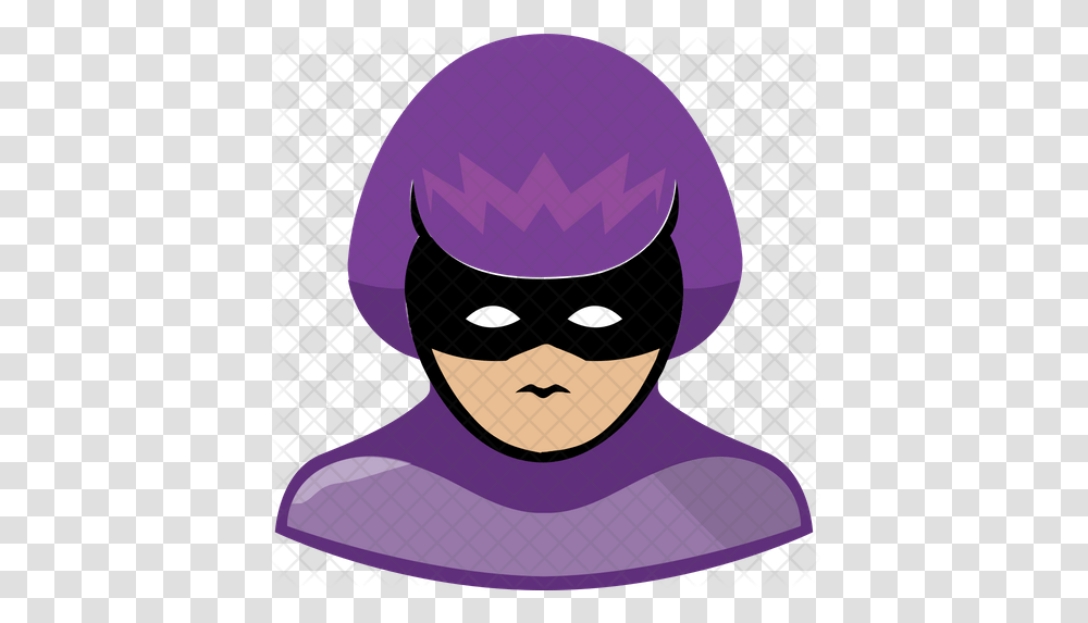 Hit Girl Icon Of Flat Style Cartoon, Batman, Advertisement, Graphics, Poster Transparent Png