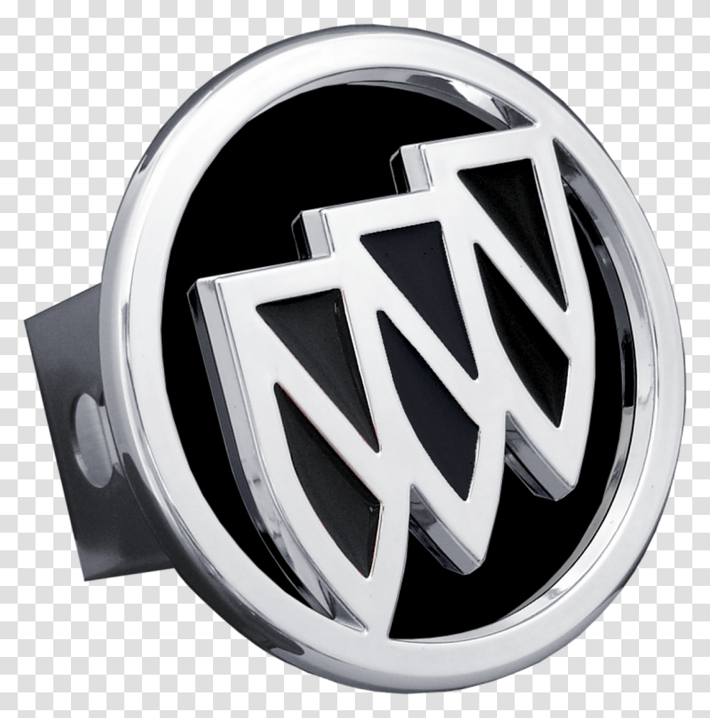 Hitch Cover Buick Chromeblack Fill Logo Circle, Symbol, Wristwatch, Emblem, Clock Tower Transparent Png