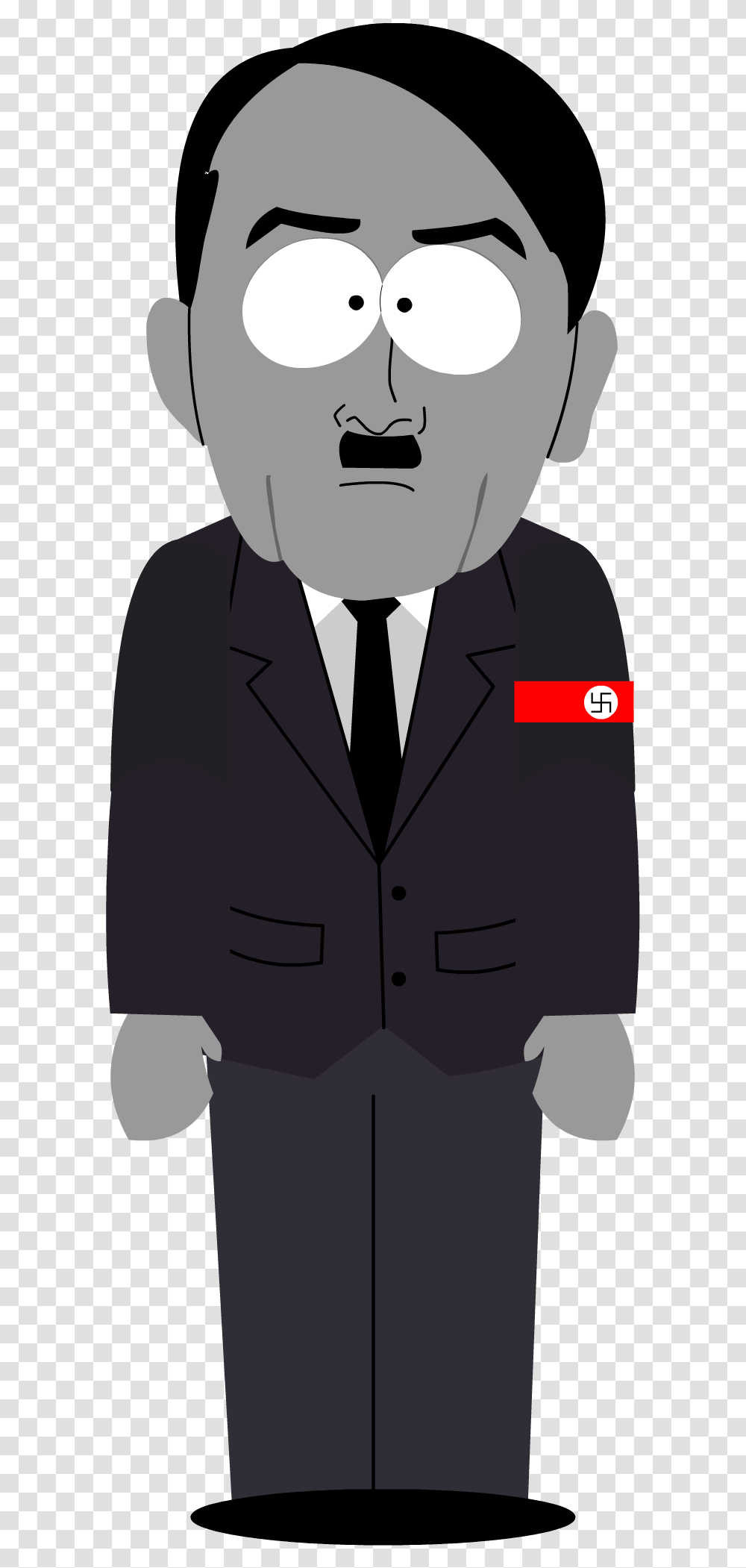 Hitler Image Background Cartoon Hitler, Clothing, Apparel, Suit, Overcoat Transparent Png