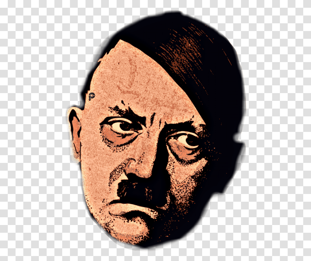 Hitler Sticker Human, Face, Person, Head, Art Transparent Png