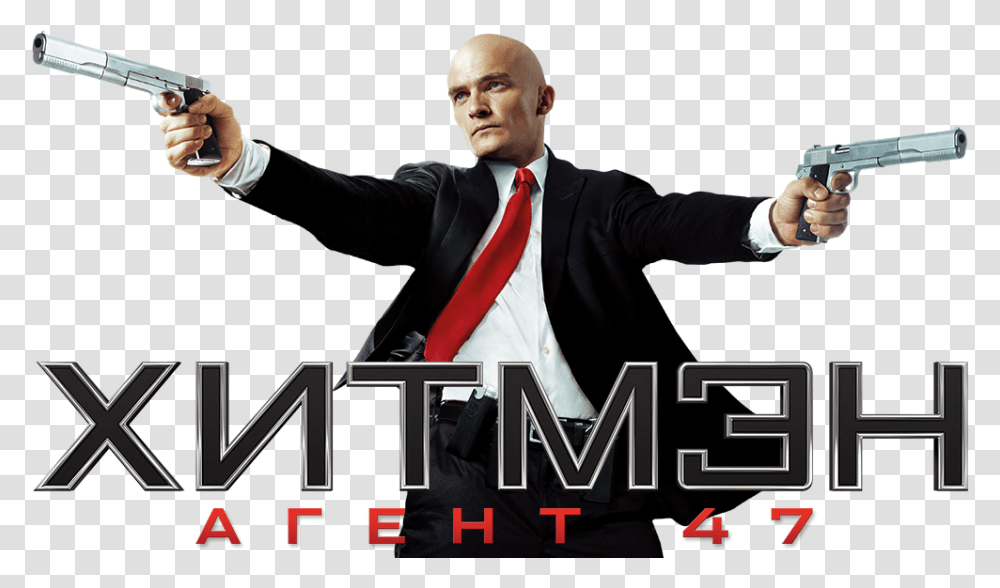 Hitman Background Revolver, Tie, Person, Crowd, Advertisement Transparent Png