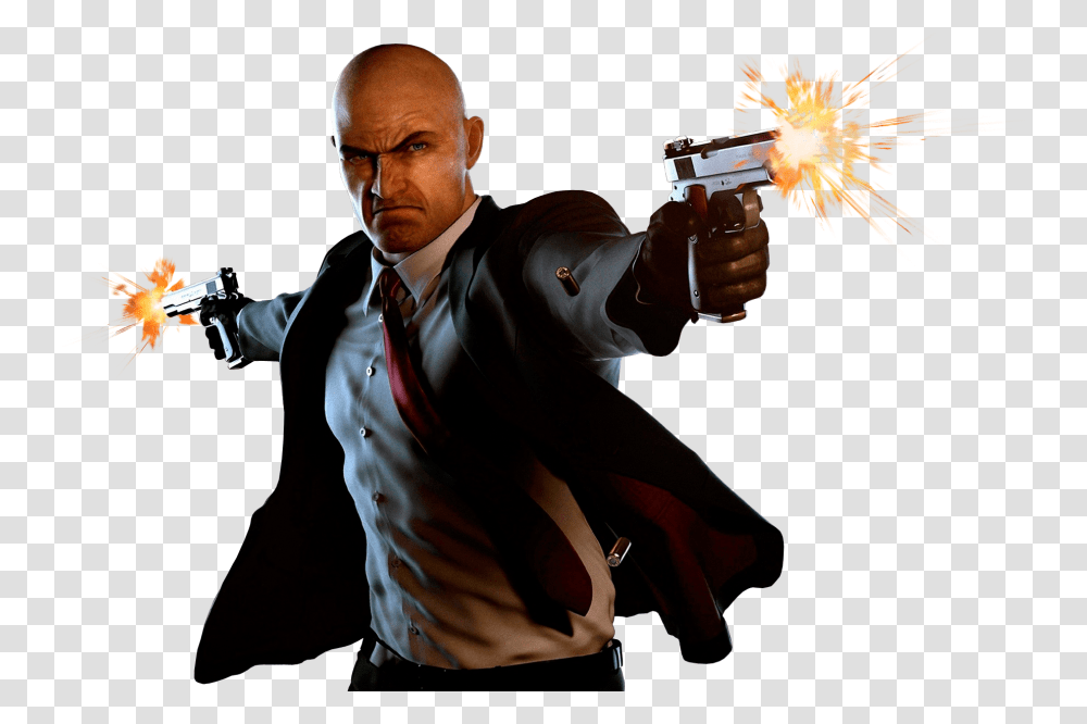 Hitman, Character, Person, Human, Weapon Transparent Png