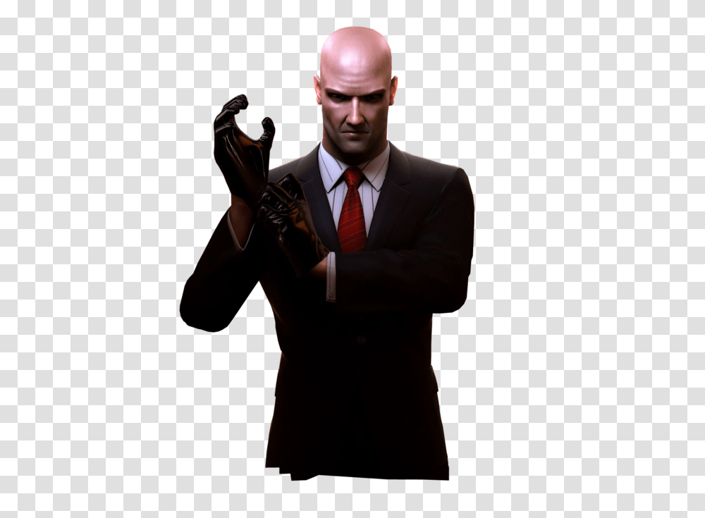 Hitman, Character, Tie, Suit, Overcoat Transparent Png