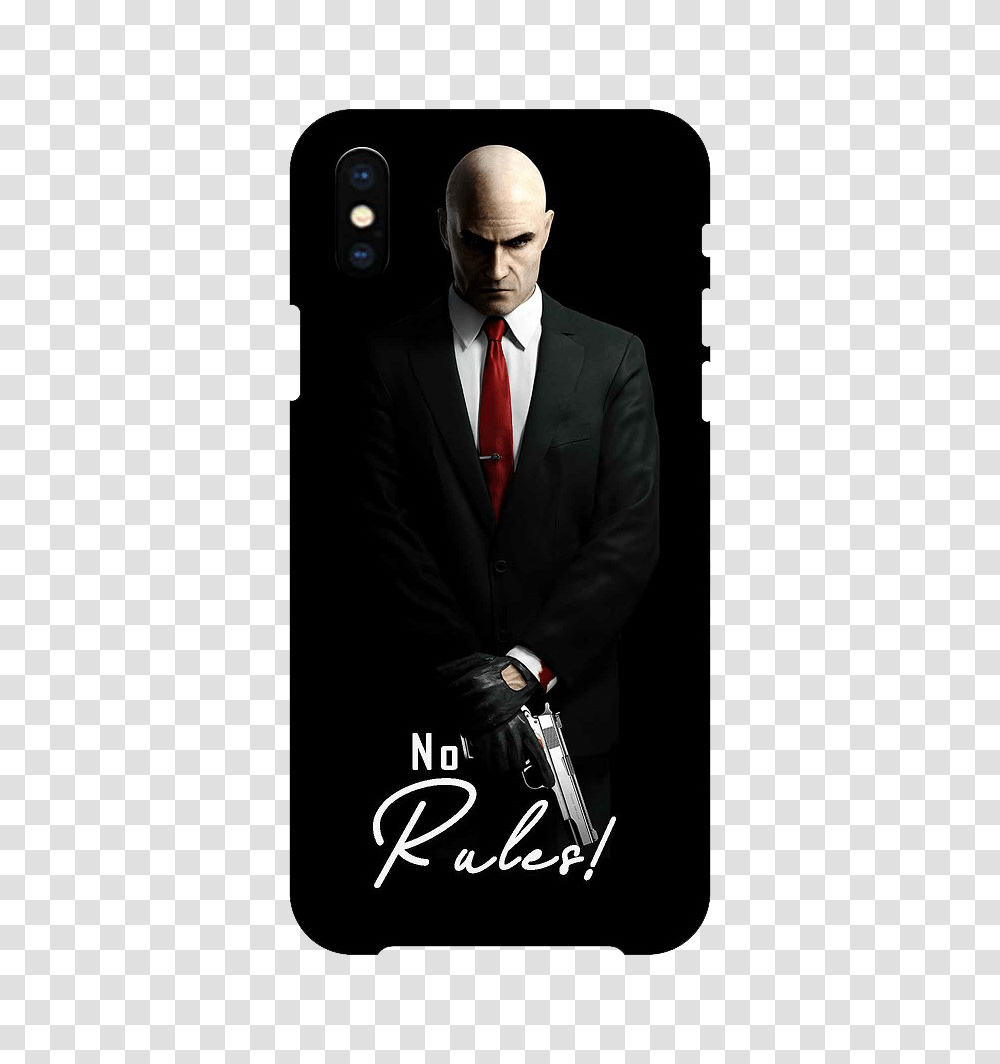 Hitman In Dark Back Cover For Apple Iphone X, Tie, Accessories, Suit, Overcoat Transparent Png
