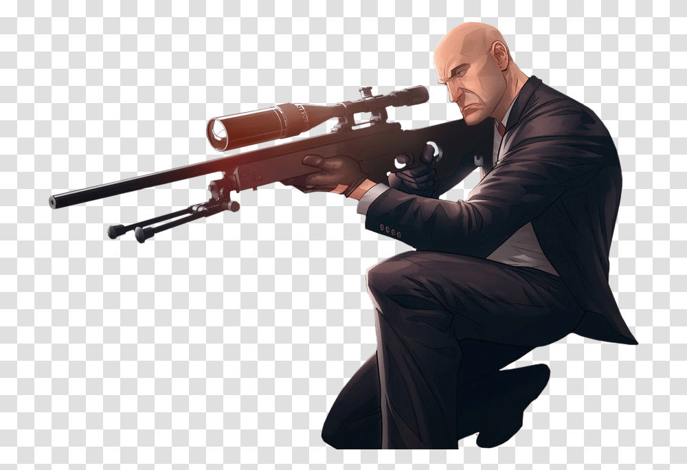 Hitman Sniper Hitman, Person, Human, Gun, Weapon Transparent Png