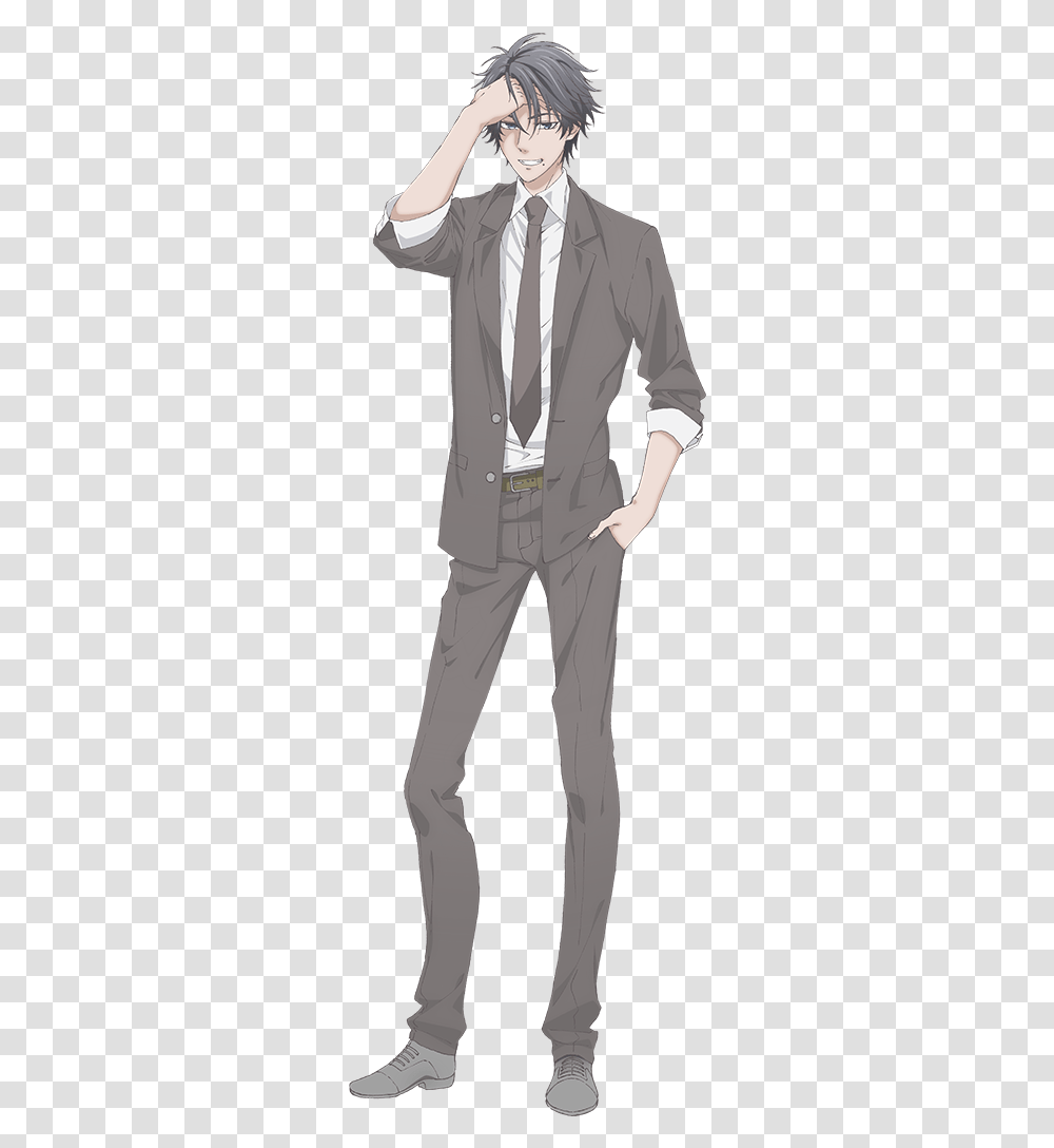 Hitorijime My Hero Kousuke, Suit, Overcoat, Tie Transparent Png