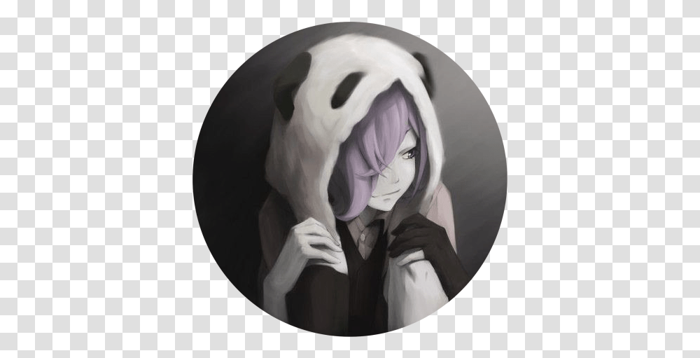 Hizliresim Skins Anime Girl Panda, Clothing, Hood, Face, Art Transparent Png