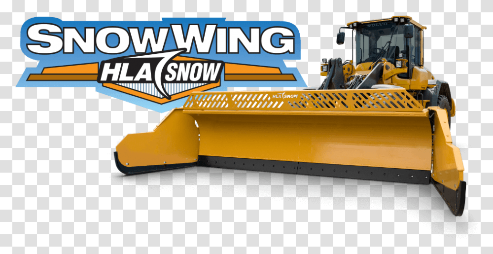 Hla Snow Wing, Tractor, Vehicle, Transportation, Bulldozer Transparent Png