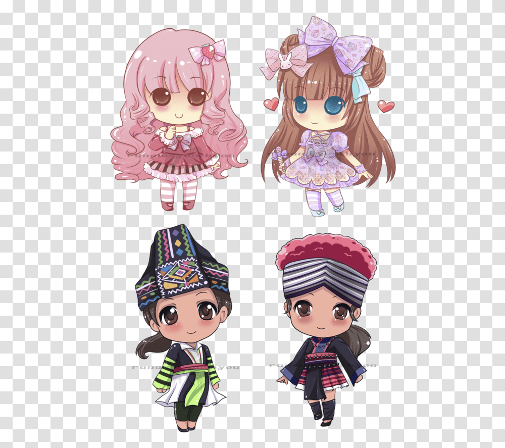 Hmong Chibi, Doll, Toy, Person Transparent Png