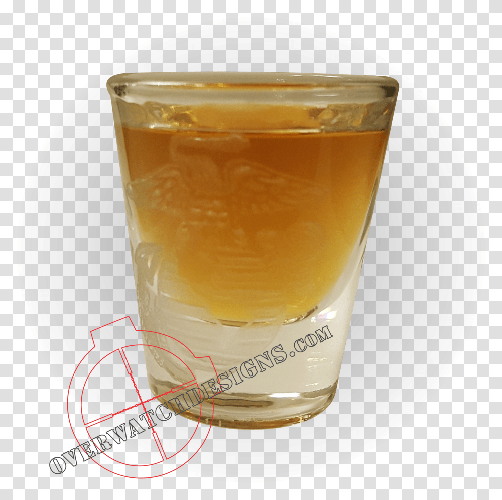 Hnad Engraved Ega Shot Glass Rusty Nail, Beverage, Drink, Alcohol, Juice Transparent Png