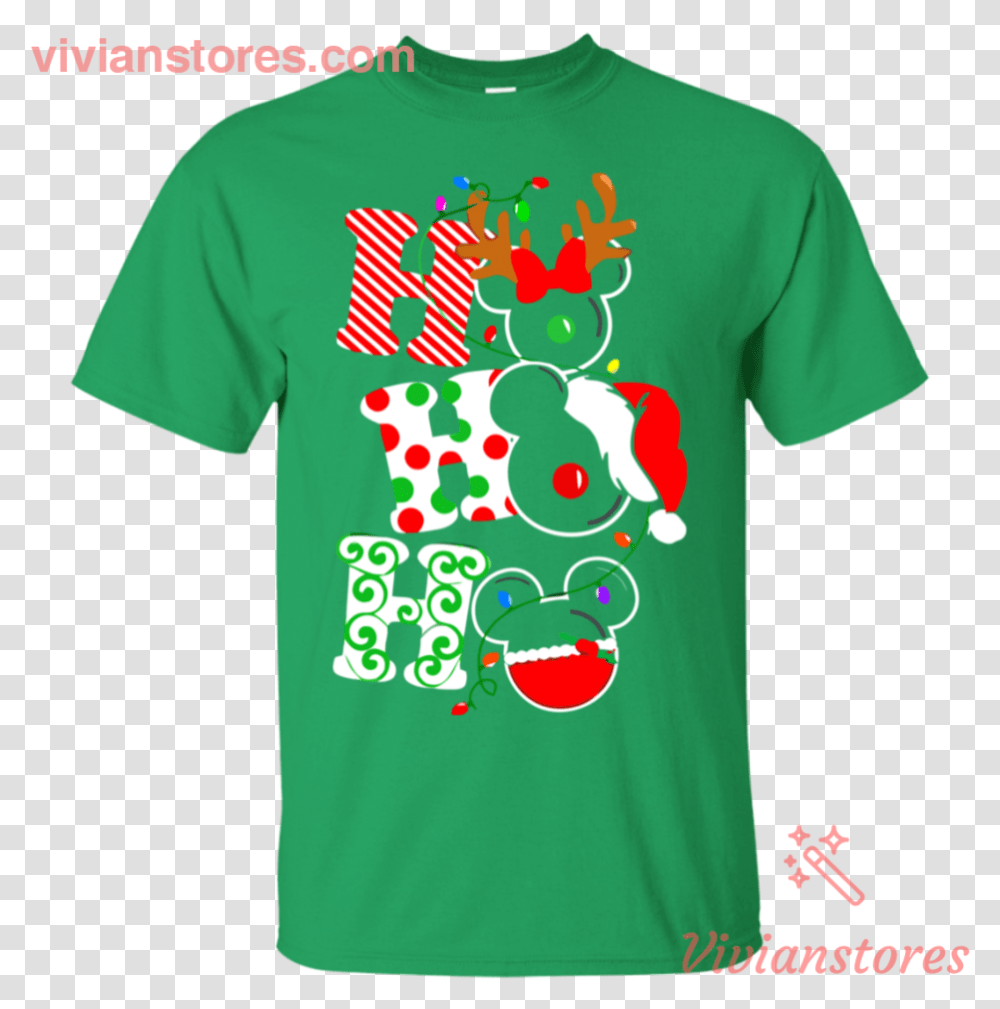 Ho Ho Ho Merry Christmas Disney Mickey T Shirt Vivianstores T Shirt, Apparel, T-Shirt, Person Transparent Png