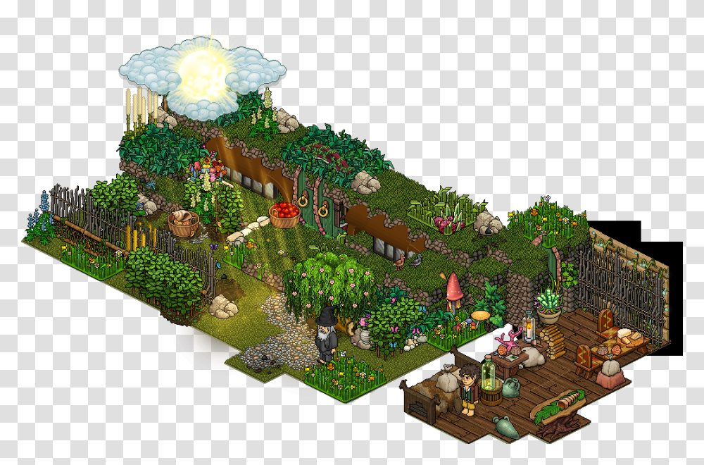 Hobbit Clipart Hobbit Habbo, Plant, Minecraft, Theme Park, Amusement Park Transparent Png