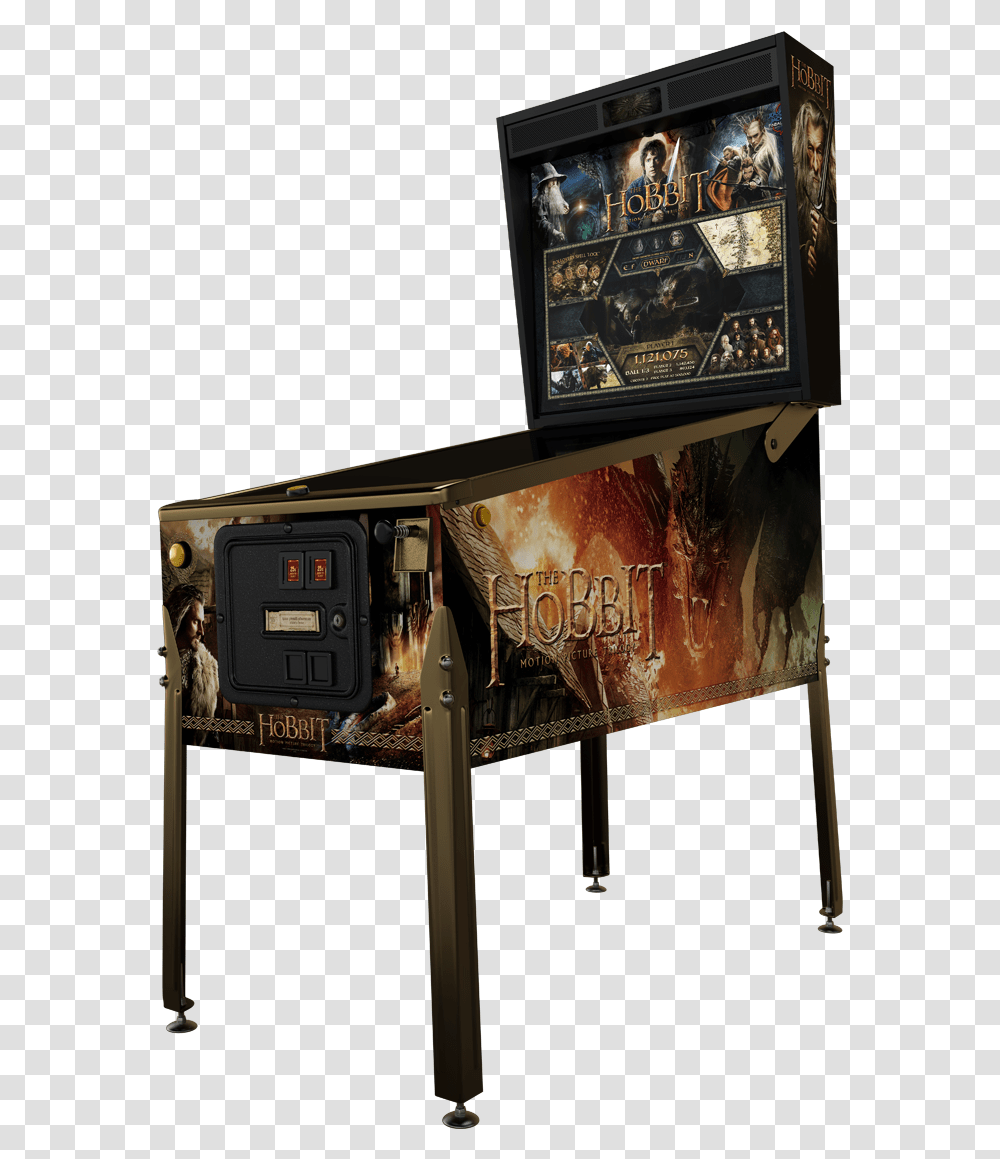 Hobbit Smaug Special Edition Pinball, Arcade Game Machine, Screen, Electronics, Monitor Transparent Png