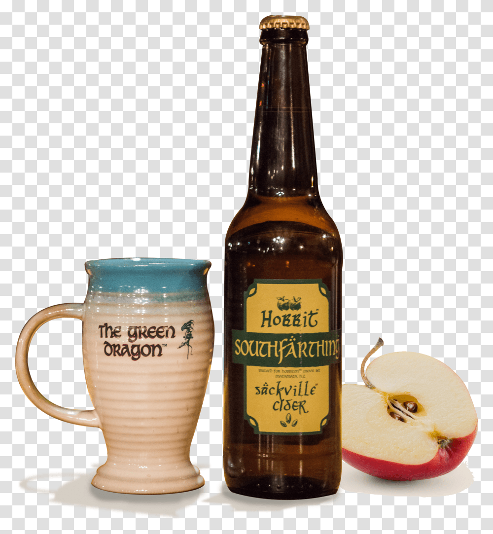 Hobbiton Green Dragon Mug, Beer, Alcohol, Beverage, Bottle Transparent Png