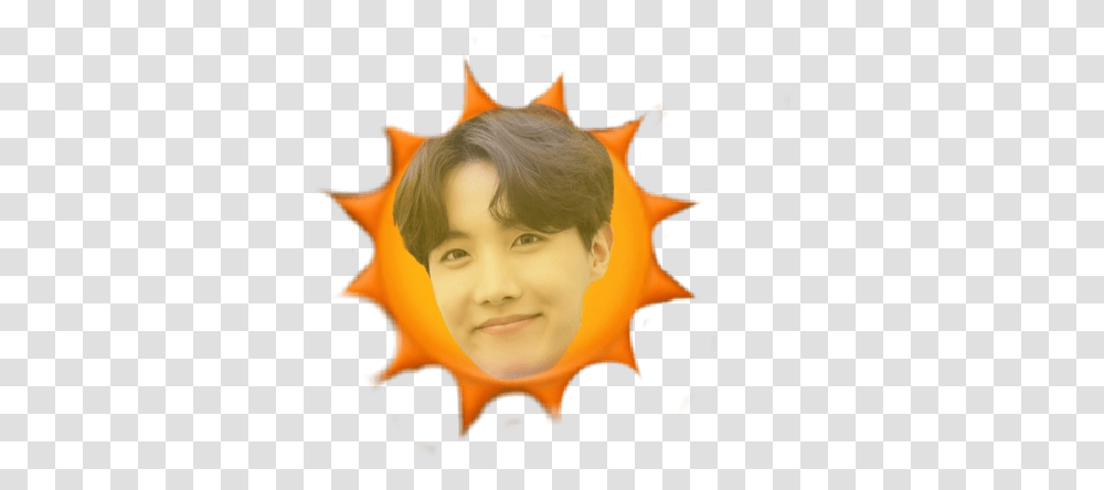 Hobi Sun Jhope Bts Kpop Sticker By Tsu Happy, Face, Person, Fire, Flame Transparent Png