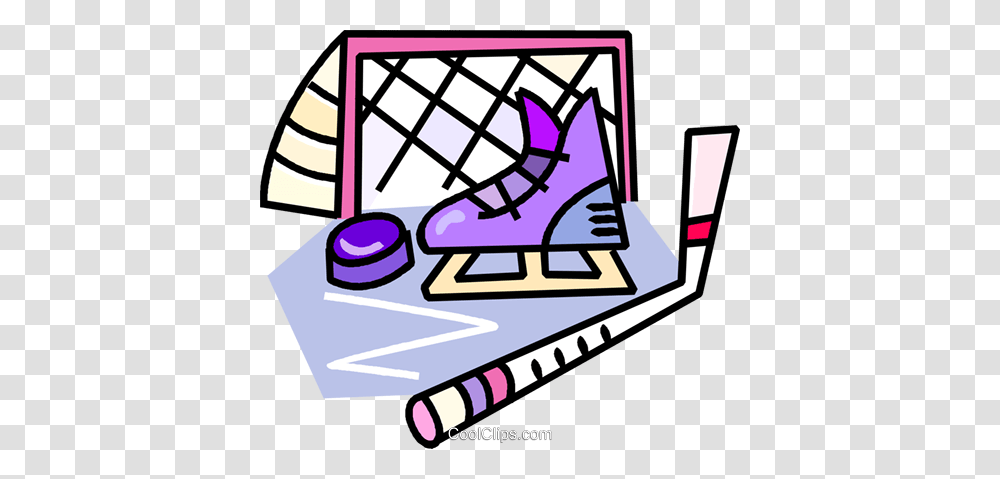 Hockey Equipment Royalty Free Vector Clip Art Illustration, Poster, Advertisement, Flyer Transparent Png