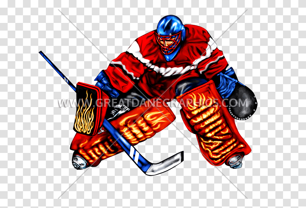 Hockey Goalie Block Production Ready Artwork For T Shirt Printing, Helmet, Person, Sport Transparent Png