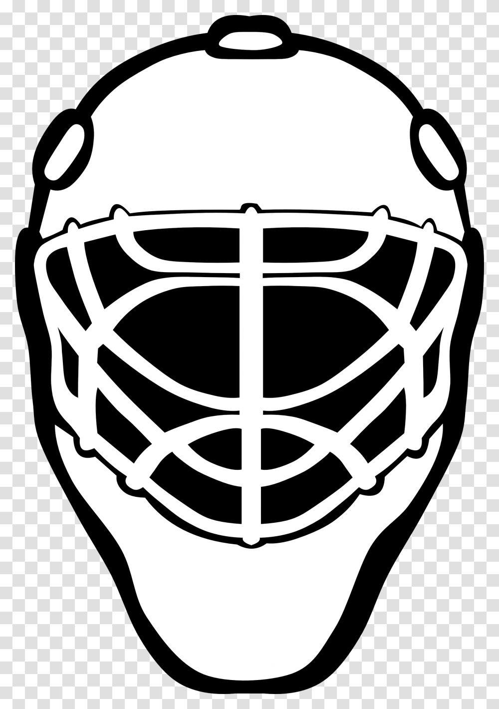 Hockey Goalie Mask Clipart, Stencil, Helmet, Apparel Transparent Png