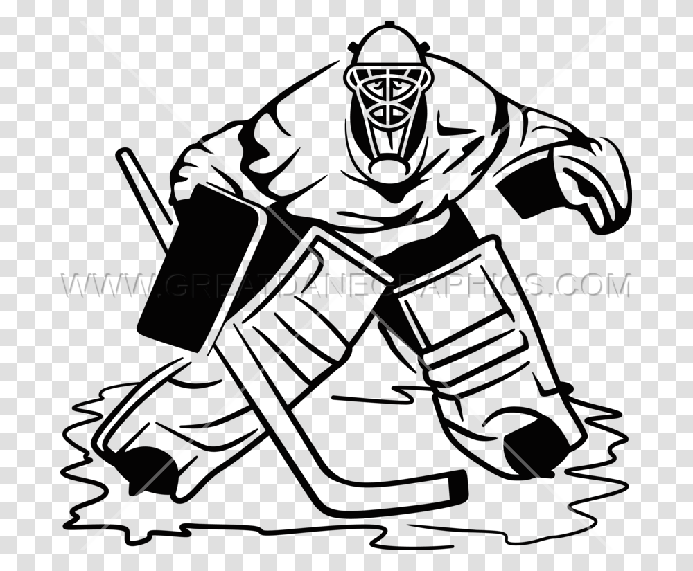 Hockey Goalieu Production Ready Artwork For T Shirt Printing, Knight, Bow, Sport, Drawing Transparent Png