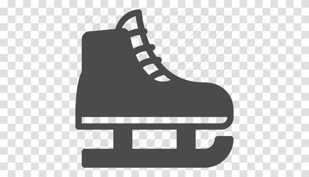 Hockey Ice Iceskating Skate Icon, Apparel, Footwear, Boot Transparent Png