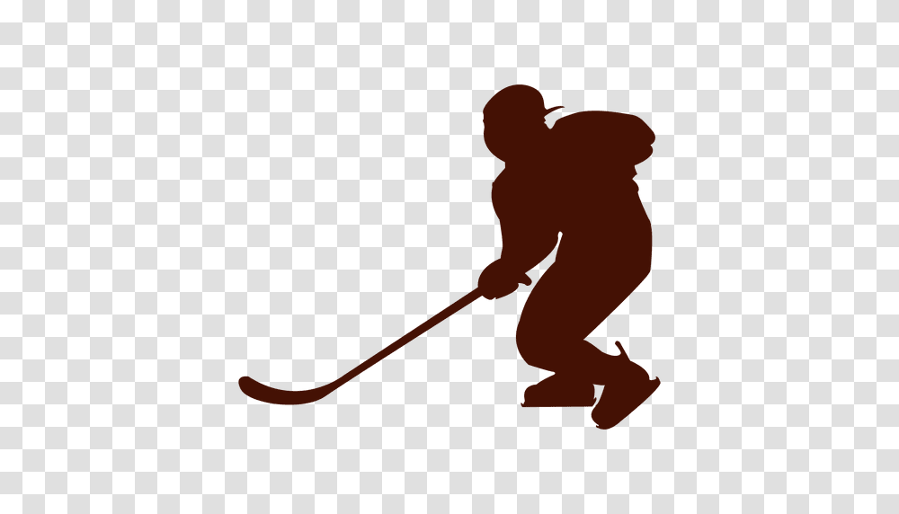 Hockey Ice Player Silhouette, Bow, Person, People, Sport Transparent Png