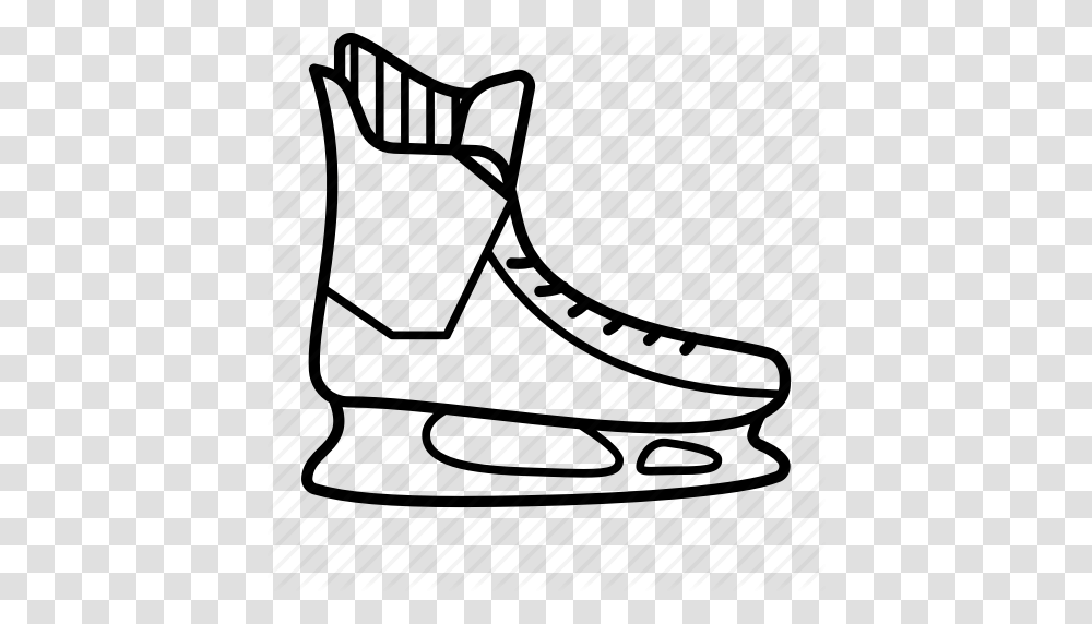 Hockey Ice Skate Ice Skates Ice Skating Skates Sport Winter Icon, Apparel, Footwear, Boot Transparent Png