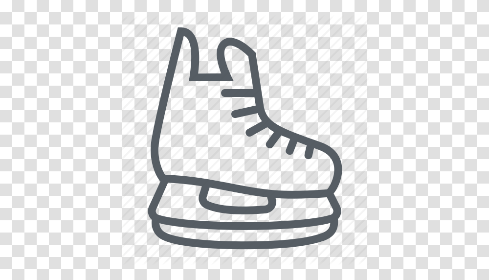 Hockey Ice Skate Sport Winter Icon, Footwear, Shoe, Running Shoe Transparent Png