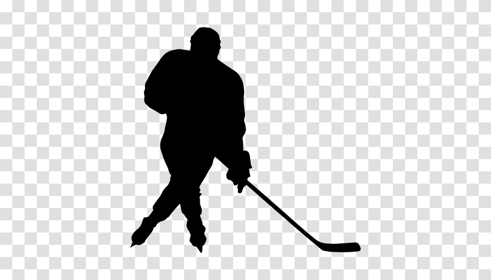 Hockey Player, Person, Human, Silhouette, Bow Transparent Png