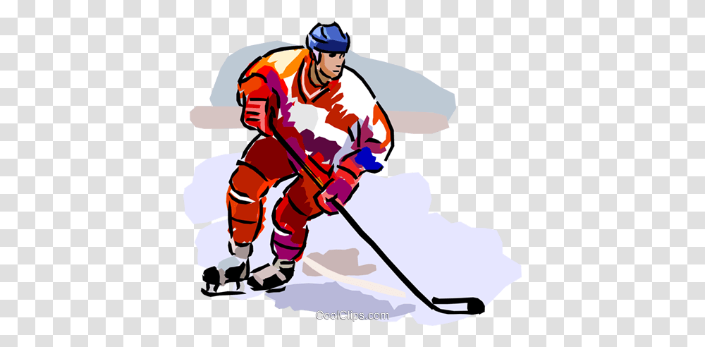 Hockey Player Royalty Free Vector Clip Art Illustration, Person, Human, People, Rink Transparent Png